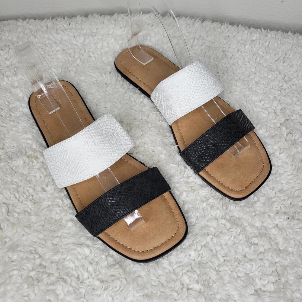 Urban Outfitters‎ Double Strap Slides Sandals Size 9
